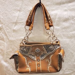 Montana West Brown Leather Purse